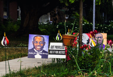 A memorial seen in Southwest Minneapolis.