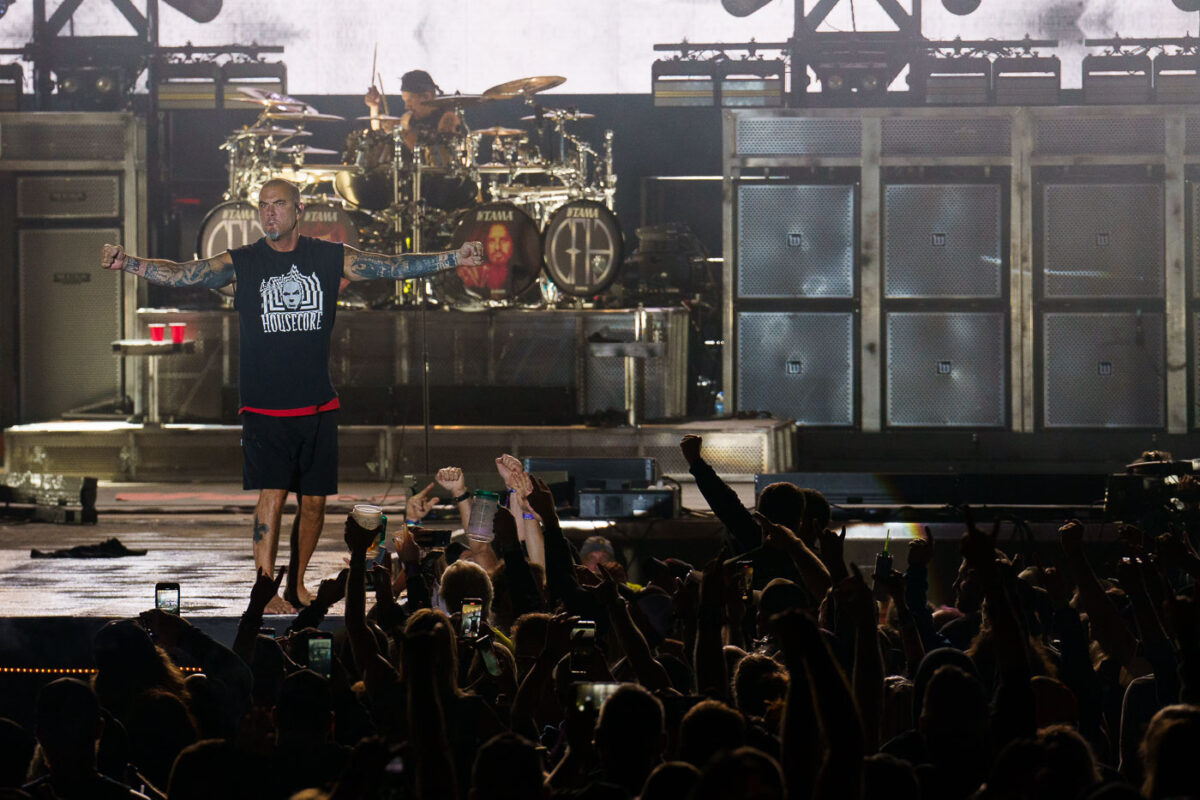 The heavy metal band Pantera performed at Rock Fest in Cadott, Wisconsin, on July 13, 2023. Rock Fest is an annual music festival held in Cadott, known for featuring a variety of rock and metal artists. The festival has been a significant event in the region's music calendar since its inception, drawing thousands of fans each year. This performance marked a notable moment for the band, which has a long history in the genre and a dedicated global following.