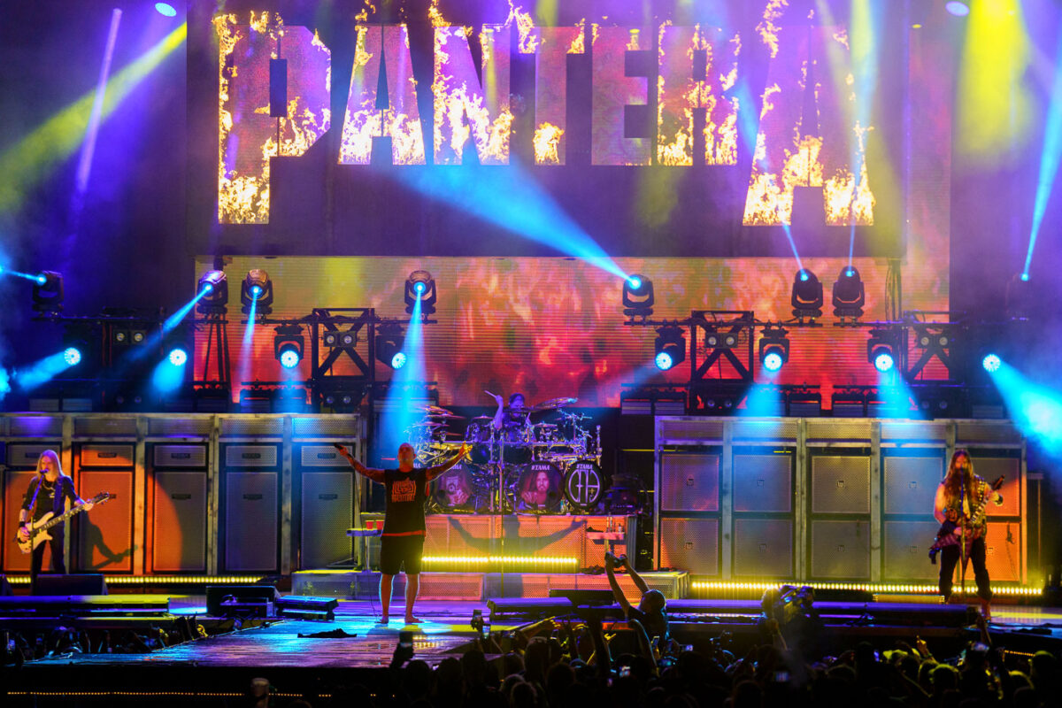 Pantera performed at Rock Fest in Cadott, Wisconsin, on July 13, 2023. Rock Fest is an annual heavy metal music festival held in Cadott, Wisconsin, known for attracting major bands and a large audience. The festival has been a significant event in the region's music calendar since its inception, providing a platform for both established and emerging artists in the metal genre. This performance by Pantera, a band with a long and influential history in heavy metal, was part of their reunion tour, drawing considerable attention from fans worldwide.