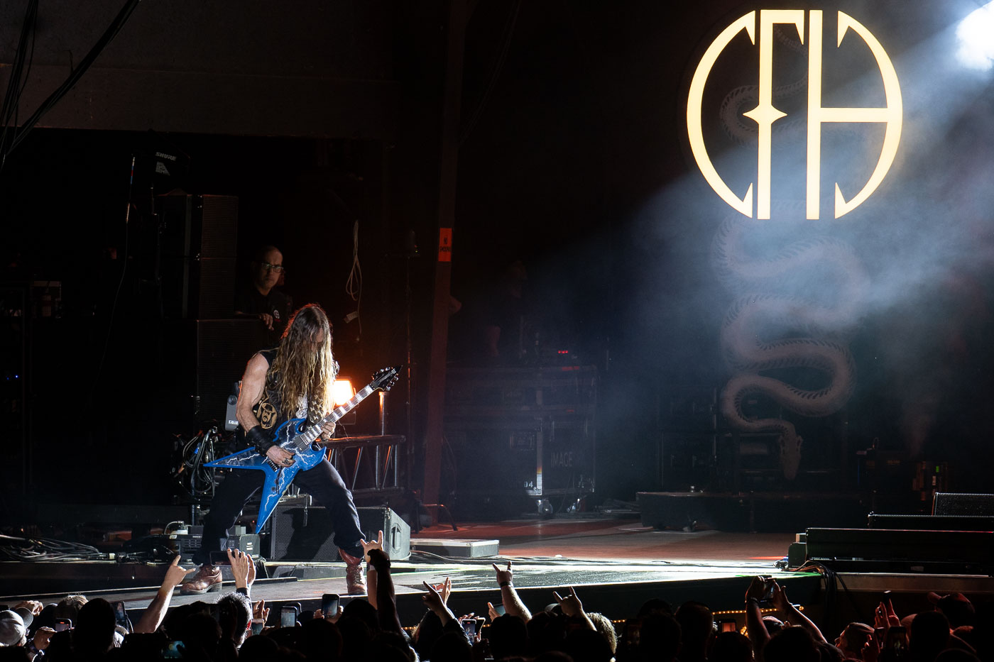 The metal band Pantera performed at Rock Fest in Cadott, Wisconsin, on July 13, 2023. Rock Fest is an annual music festival held in Cadott, Wisconsin, known for featuring a variety of rock and metal artists. The festival has been a significant event in the region for many years, drawing large crowds of music enthusiasts. This performance marked a notable moment for the band and its fans, as Pantera continued their legacy in the heavy metal genre.