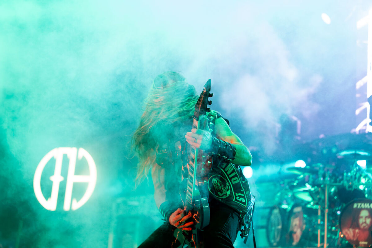 Pantera performing at Rockfest in Cadott, Wisconsin on July 13, 2023.