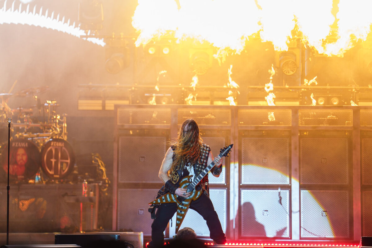 The heavy metal band Pantera performed at Rock Fest in Cadott, Wisconsin, on July 13, 2023. Rock Fest is an annual music festival held in Cadott, Wisconsin, known for featuring a lineup of prominent rock and metal artists. The festival has been a significant event in the region's music calendar since its inception, drawing thousands of fans each year. This performance by Pantera, a band with a long and influential history in the metal genre, was part of their reunion tour, marking a notable moment for the festival and its attendees.