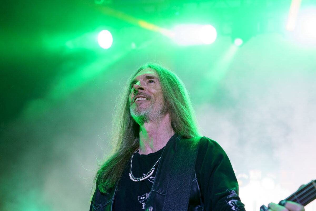 Rex Brown, bassist for the band Pantera, performs at Rock Fest in Cadott, Wisconsin, on July 13, 2023. Rock Fest is an annual music festival held in Cadott, Wisconsin, known for featuring a variety of rock and metal bands. The festival has been a significant event in the region's music calendar since its inception, drawing thousands of fans each year. This performance marks a notable moment for the band and its followers, as Pantera continues to tour and perform their influential music.