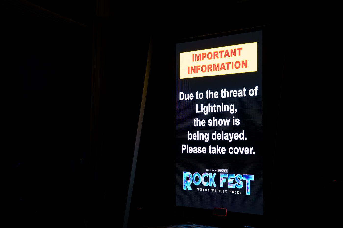 Rock Fest Cadott: Show Delayed Due to Lightning Threat. On July 13, 2023, Rock Fest in Cadott, Wisconsin, experienced a delay in its scheduled performances due to the threat of lightning. The festival, known for hosting major rock and metal acts, issued an advisory for attendees to seek shelter. This particular year featured a performance by the band Pantera, a significant act in the heavy metal genre. Rock Fest has been a recurring event in Cadott, drawing thousands of fans annually to the Chippewa Valley.