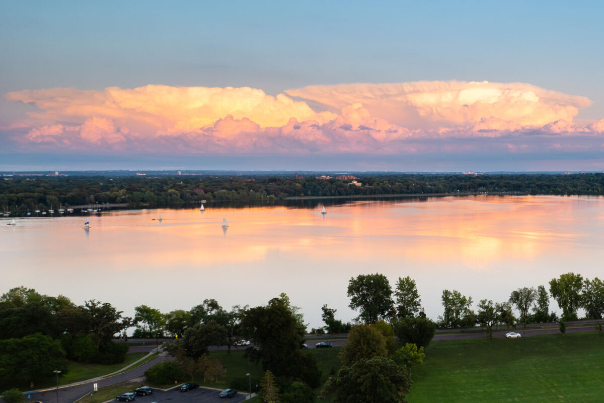 Bde Maka Ska Lake Sunset Clouds Minneapolis