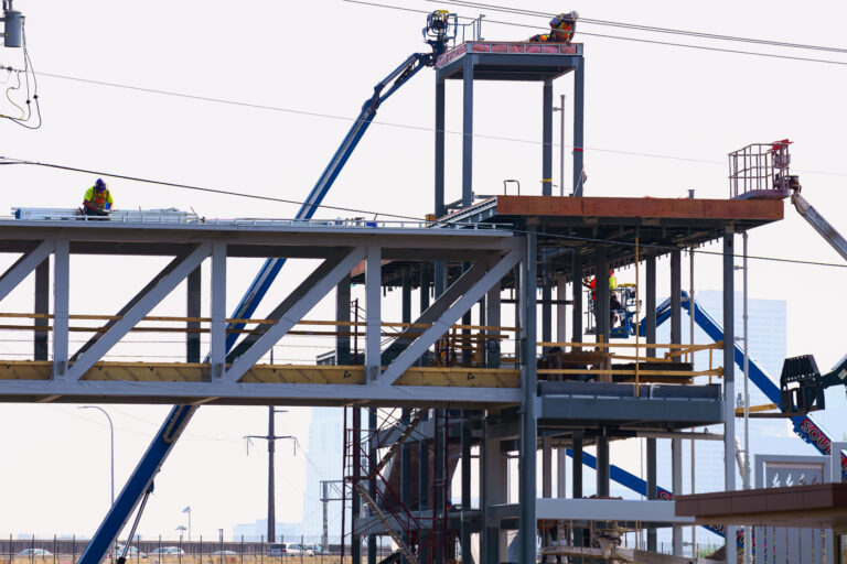 Bryn Mawr Station Construction 3 Bryn Mawr Station construction in Minneapolis. The station is part of the new Southwest Green Line light rail extension from Minneapolis to the western suburbs.