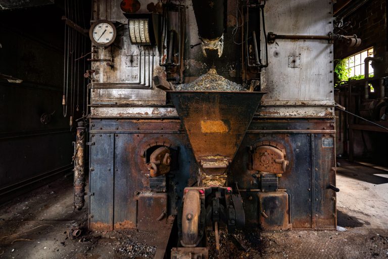 Coal-Fed Boiler Hopper, Filer & Stowell Factory, Milwaukee