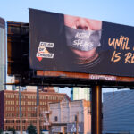 A Color of Change billboard near Downtown Minneapolis on August 30, 2023.