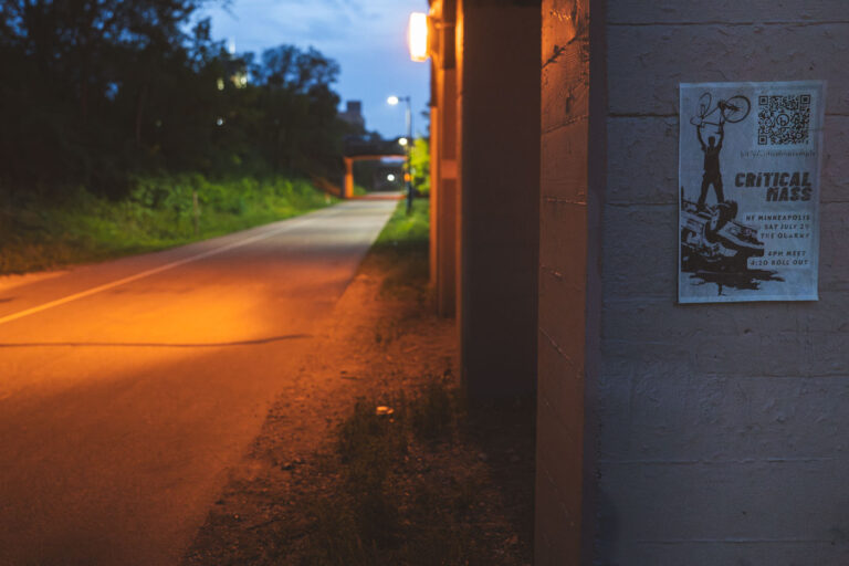 Critical Mass Minneapolis Flyer 1 A flyer for Critical Mass on the Midtown Greenway in South Minneapolis. It was held on July 29, 2023.