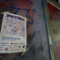 A flyer for Open Streets Cedar-Riverside at a bus stop in South Minneapolis on August 20, 2023.