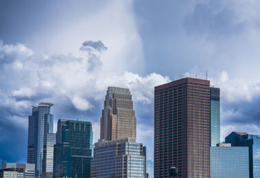 Caught some real funky clouds behind downtown Minneapolis.