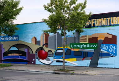 A mural at Longfellow and Lake Street in South Minneapolis.