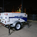 A Metro Transit police mobile surveillance camera unit found near the Light Rail station in Cedar-Riverside Minneapolis.