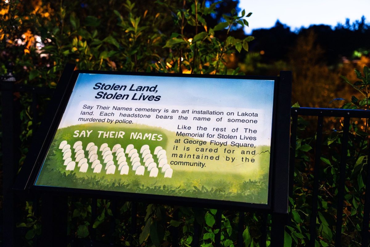 Say Their Names Cemetery Sign, George Floyd Square