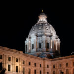 The Minnesota State Capitol at night, one of the most beautiful buildings in Minnesota in my opinion.