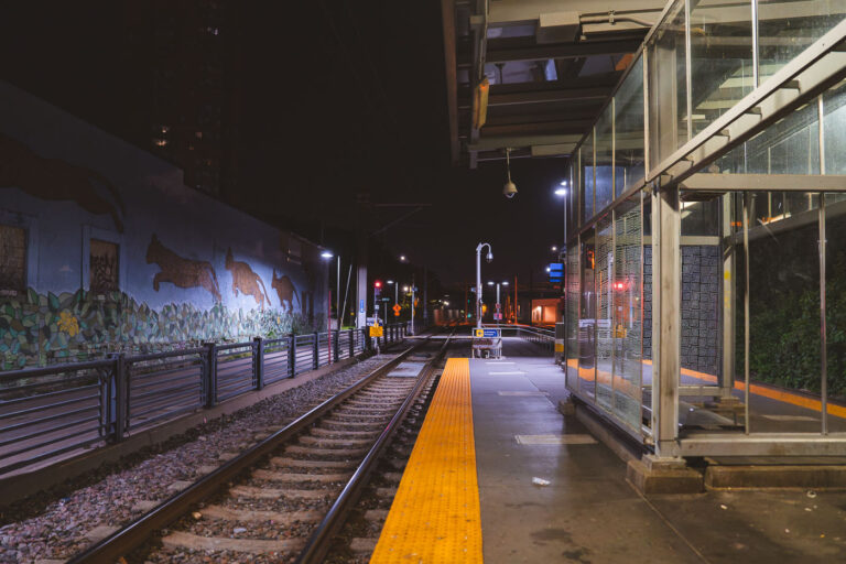 Metro Transit Cedar-Riverside LRT stop 1 Metro Transit Cedar–Riverside station in South Minneapolis in August 2023.