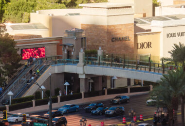 Chanel Dior Louis Vuitton stores in Las Vegas, Nevada.