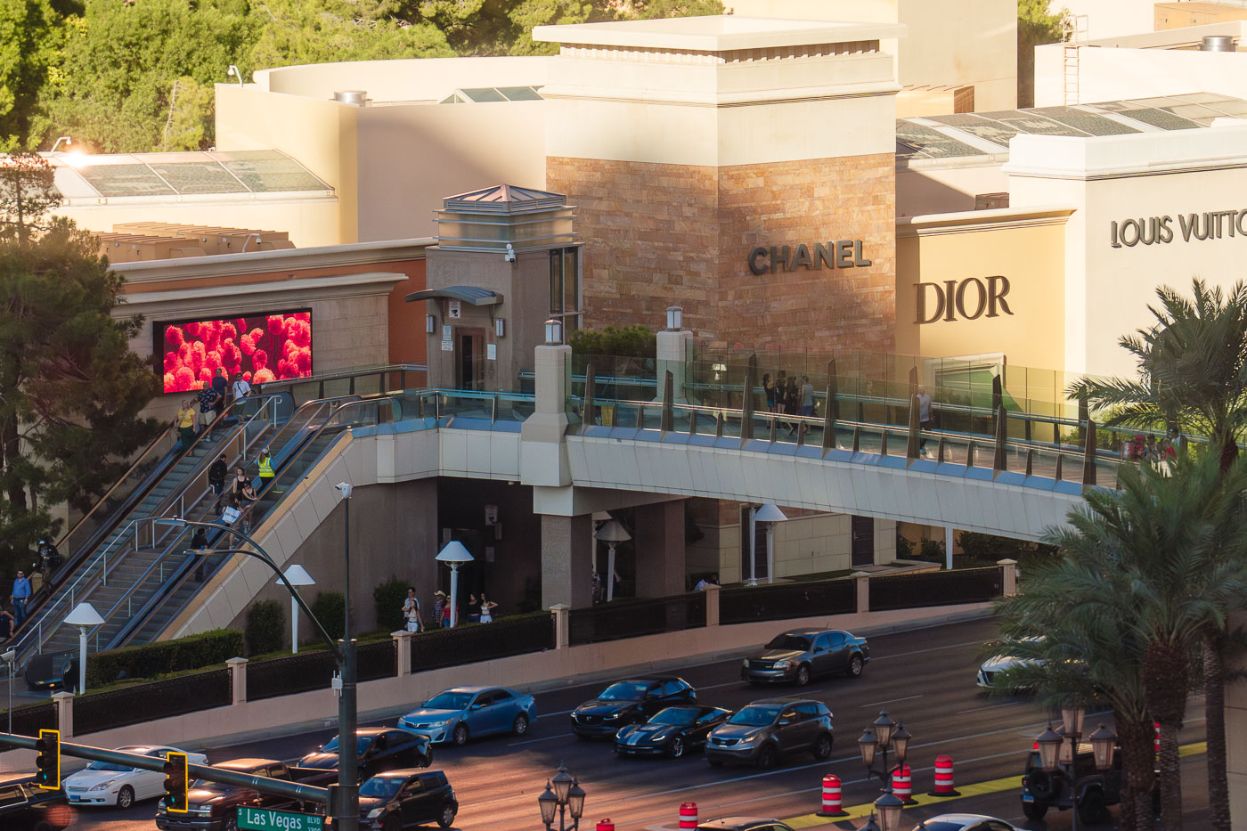 Chanel Dior Louis Vuitton stores in Las Vegas