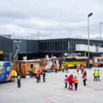 Food trucks at Minneapolis-St.Paul International Airport for what appears to be a Delta Employee Appreciation event in September 2023.