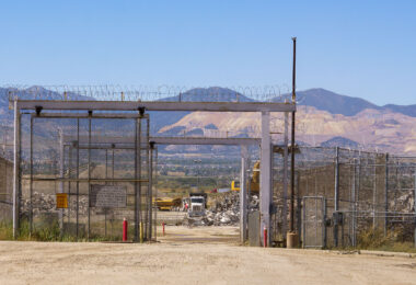 Demolition of the Olympus Correctional Facility in Draper Utah. September 2023.
