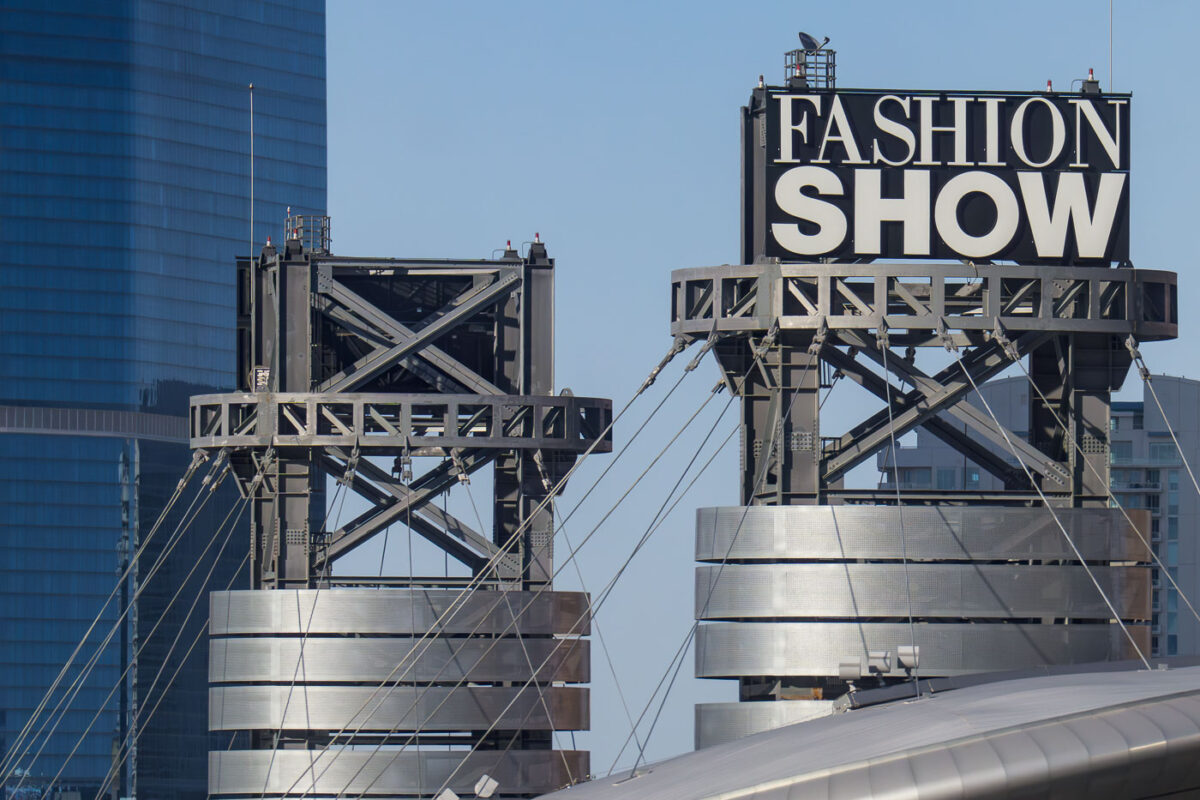 Fashion Show sign in Las Vegas Nevada