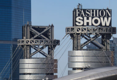 Signage for The Fashion Show shopping mall in Las Vegas, Nevada.