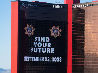 Las Vegas Police Hiring Billboard at Resorts World
