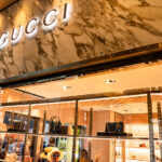 Gucci storefront at the Shops at Bellagio Hotel