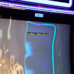 Slot machines at the Bellagio resort in Las Vegas with error messages on September 15th, 2023 following a ransomware attack that became public days prior.