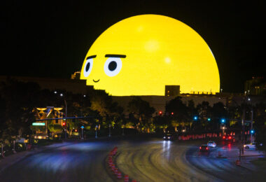 Sphere in Las Vegas in September 2023 shortly after opening.