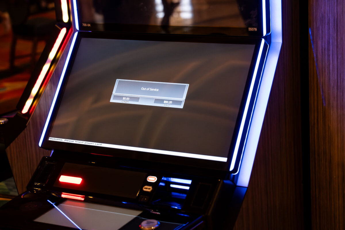 Out of Order gaming machine in Las Vegas