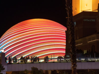 Las Vegas Sphere Exterior Display, September 2023