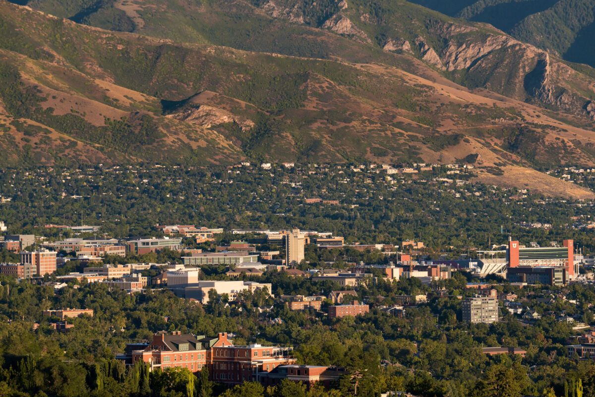 University of Utah Campus and Salt Lake City Foothills