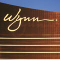 Wynn sign at the top of the Wynn Hotel in Las Vegas
