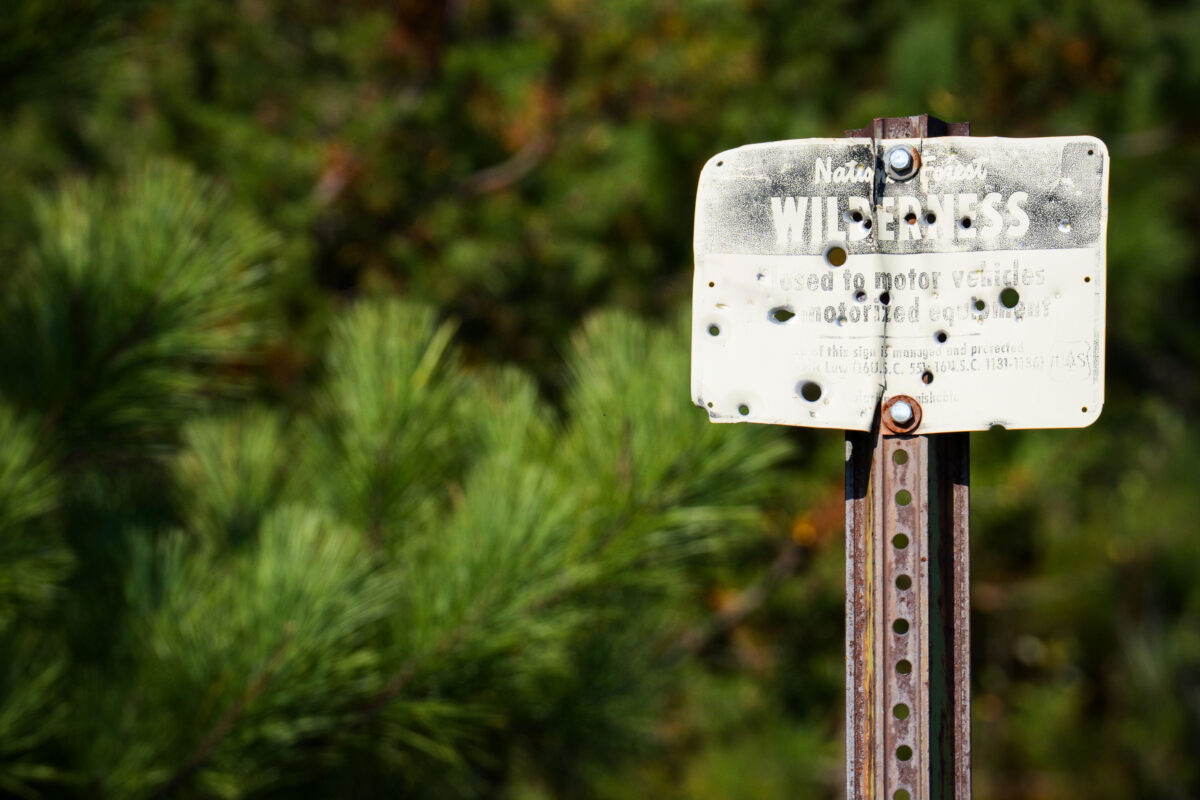 Boundary Waters Wilderness Sign, Superior National Forest, MN