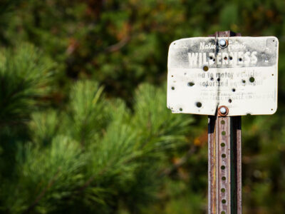 Boundary Waters Wilderness Sign, Superior National Forest, MN