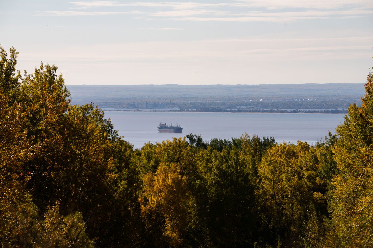 Cargo Ship on Lake Superior, Duluth, Minnesota