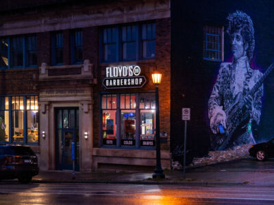 Floyd's Barbershop & Prince Mural, Minneapolis