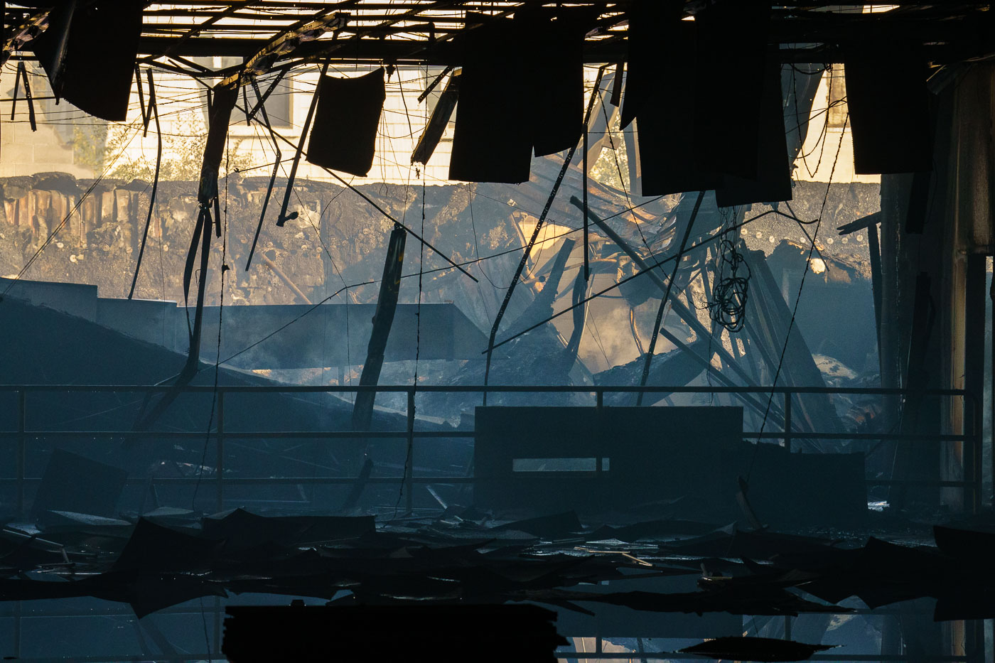 Inside the Kmart after a Fire on October 20 2023