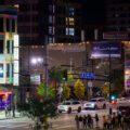 Nightclubs on Hennepin Avenue in Downtown Minneapolis. October 2023.