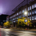 Construction on what'll become the new Minneapolis police first precinct in downtown Minneapolis.