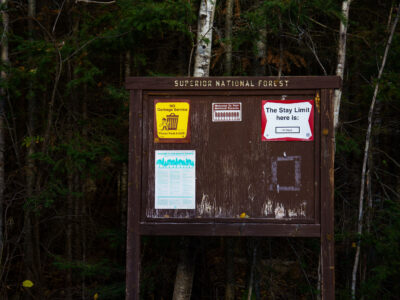 Superior National Forest Sign, Whitefish Lake Campground, MN
