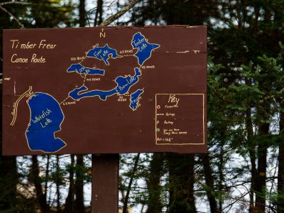 Timber Frear Canoe Route Map, Superior National Forest