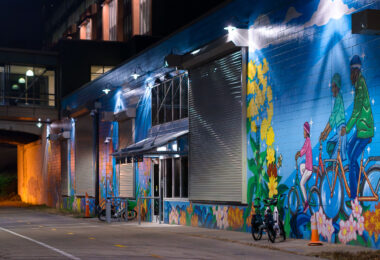 A mural on the Midtown Greenway in South Minneapolis on November 3rd, 2023.