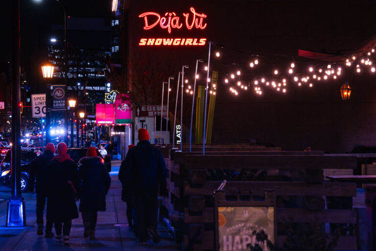 Block Safety Club 1 A block "Safety Club" walks in the North Loop.