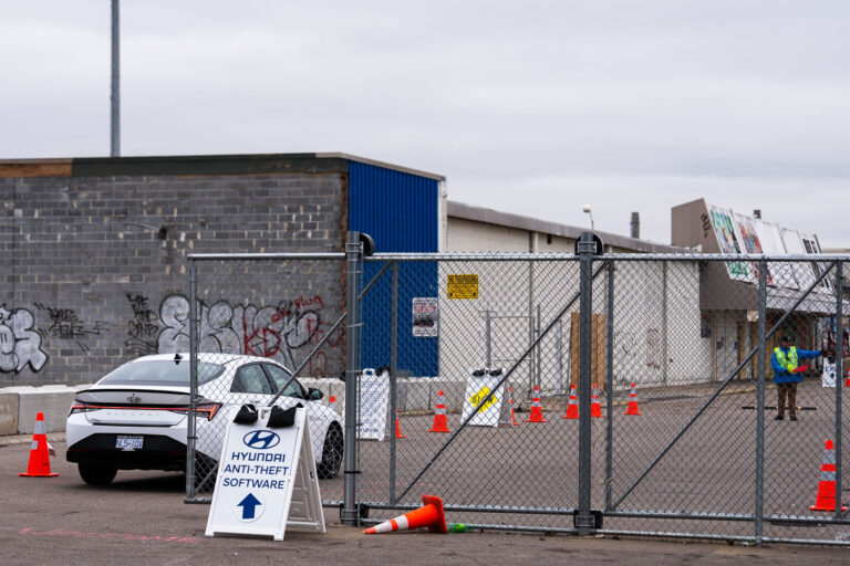 Hyundai auto theft mobile clinic 3 Hyundai holding "mobile clinics" in Minneapolis on November 10th, 2022 to provide steering wheel locks and "anti-theft software" to owners of affected vehicles the company has manufactured.
