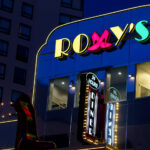 Roxy’s Cabaret on Nicollet Mall in Minneapolis above the The Nicollet Diner.