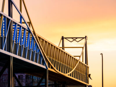 Irene Hixon Whitney Bridge at Sunset, Minneapolis