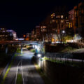 The Midtown Greenway on a mid November evening. The Greenway goes through South Minneapolis.