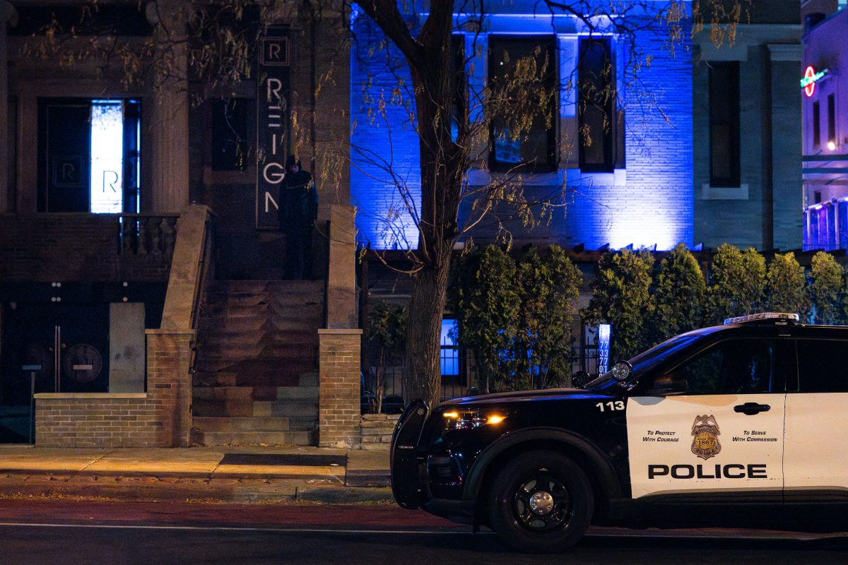 Minneapolis Police outside of Reign NIghtclub on Hennepin